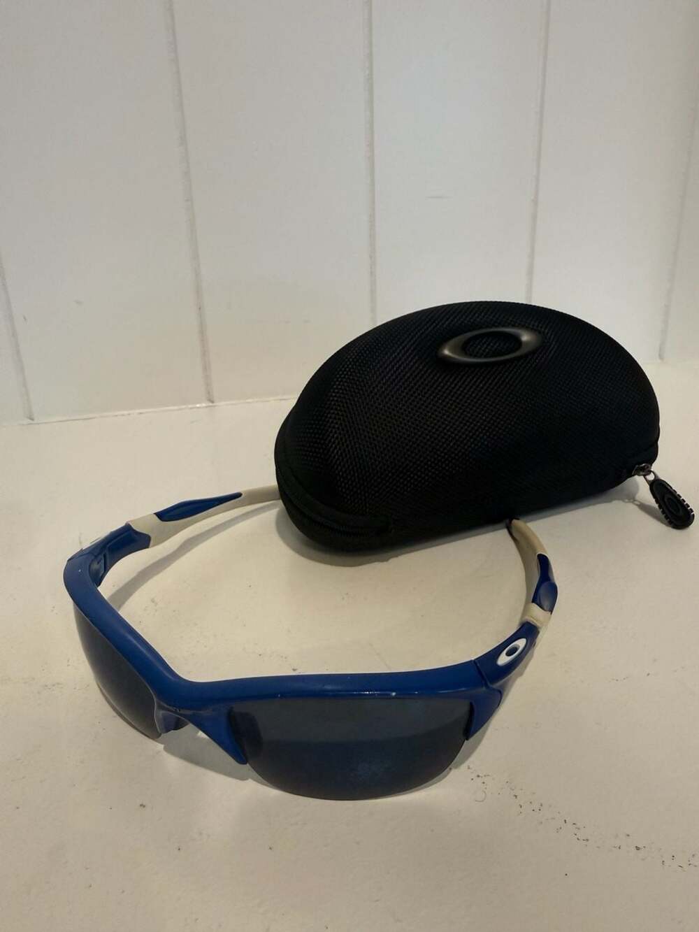 Oakley Half Jacket 2.0 Sunglasses Blue White With Case